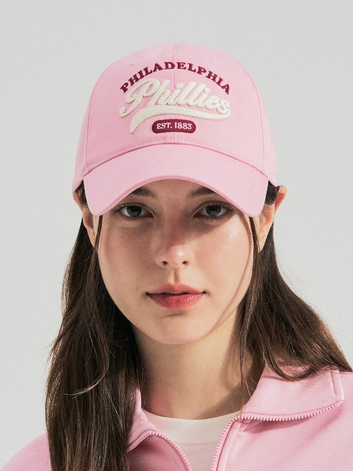  Mũ Nón MLB Philadelphia Phillies Hồng Hàng Chính Hãng 3ACPVL24N-10PKM 