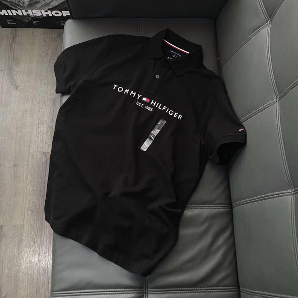 Áo Polo Tommy Hilfiger 1985 Logo Black 78J6983 001 Hàng Chính Hãng