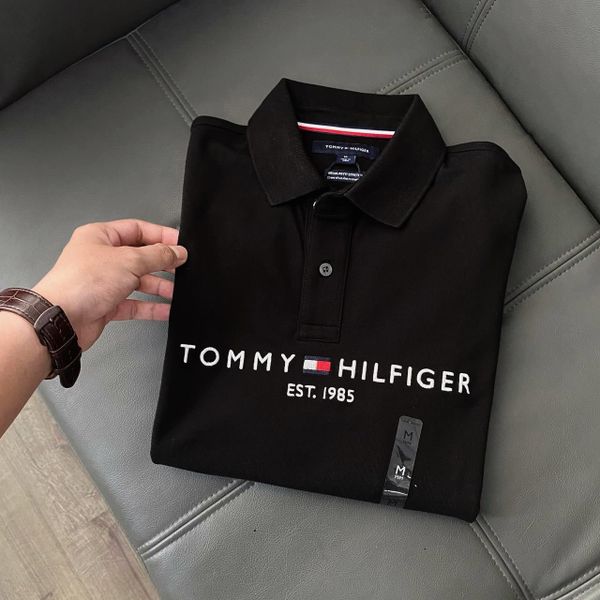 Áo Polo Tommy Hilfiger 1985 Logo Black 78J6983 001 Hàng Chính Hãng