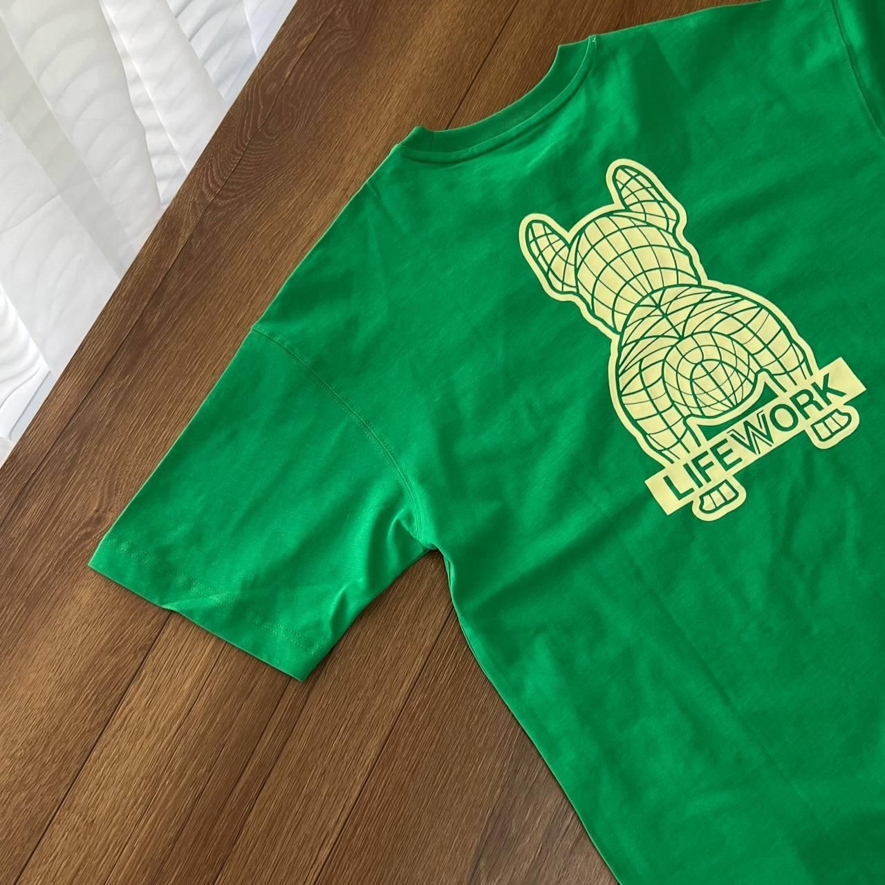  Áo Thun Life Work Logo Mini ' GREEN ' [ LW234TS088 ] Hàng Chính Hãng 