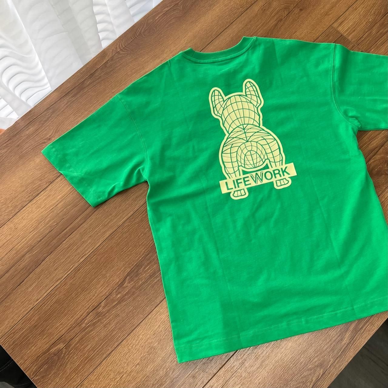  Áo Thun Life Work Logo Mini ' GREEN ' [ LW234TS088 ] Hàng Chính Hãng 
