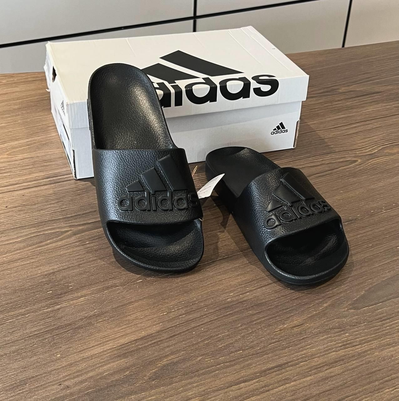  Dép Adidas Adilette Aqua Slides Đen Full V2 IF7371 