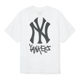  Áo Thun MLB Ny Yankees 3ATSB1843-50WHS Màu Trắng Chính Hãng 