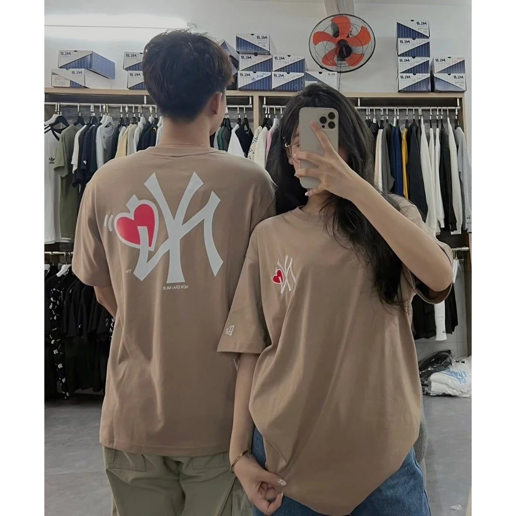  SALE - Áo Thun New Era Ny Tim Khaki 13527218 