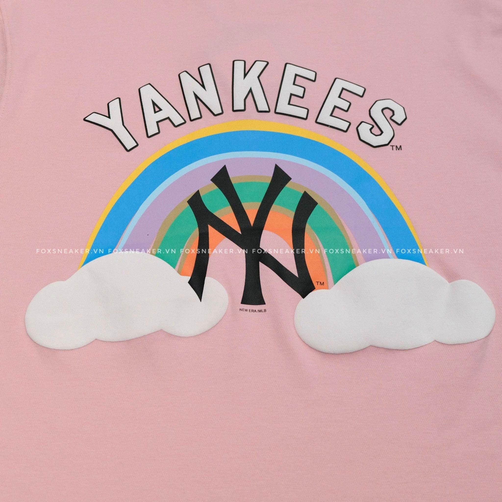  SALE - Áo Thun New Era X MLB Cầu Vồng Hồng | 13280313 Chính Hãng 