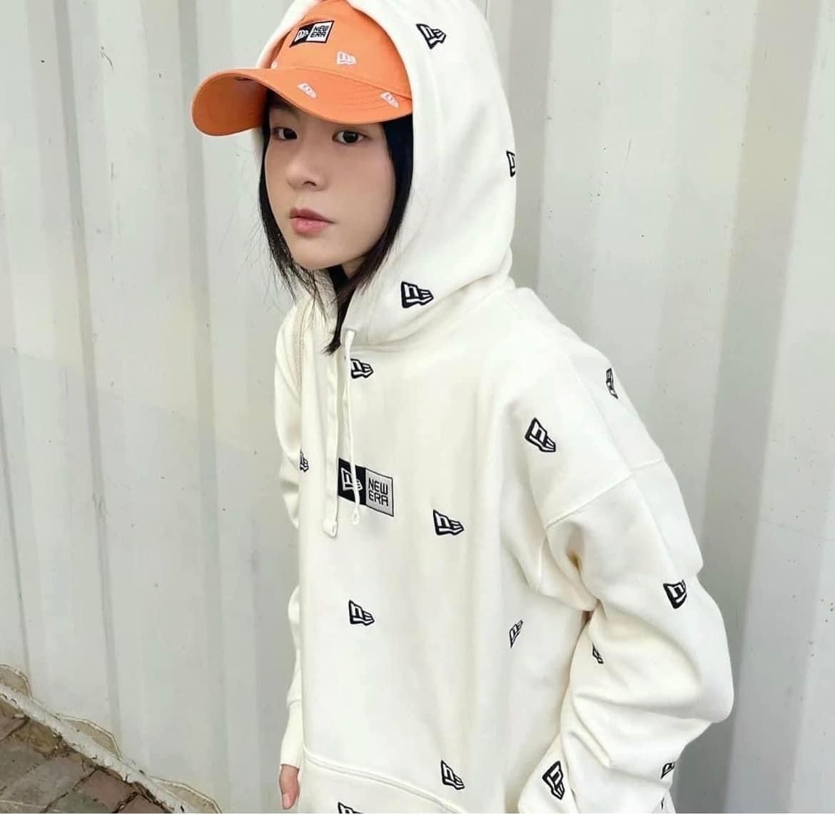  Hoodie New Era Thêu Màu Kem | 13540522 Hàng Chính Hãng 