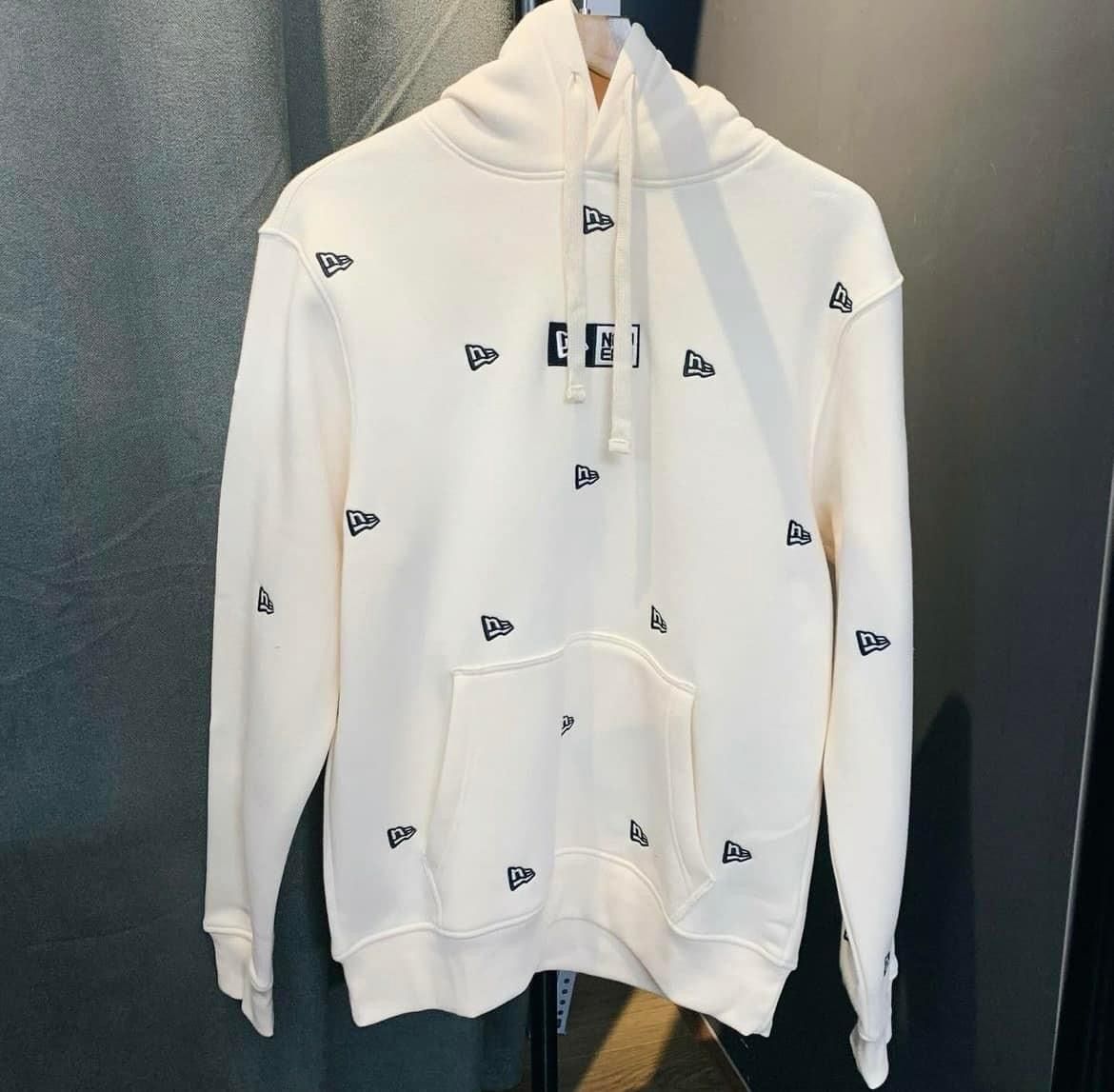  Hoodie New Era Thêu Màu Kem | 13540522 Hàng Chính Hãng 