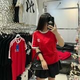  Áo Thun Adidas 3 Sọc Adicolor Màu Đỏ | H37756 Hàng Chính Hãng 