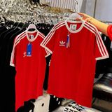  Áo Thun Adidas 3 Sọc Adicolor Màu Đỏ | H37756 Hàng Chính Hãng 