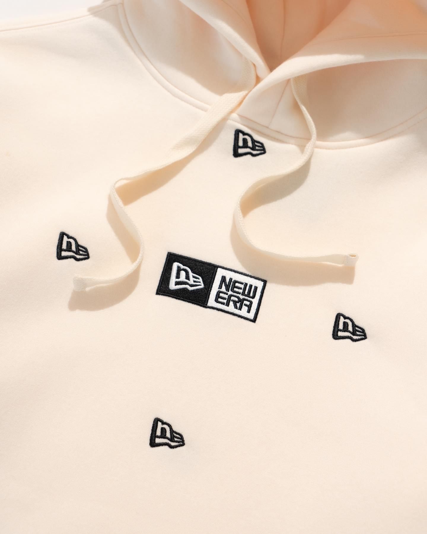  Hoodie New Era Thêu Màu Kem | 13540522 Hàng Chính Hãng 