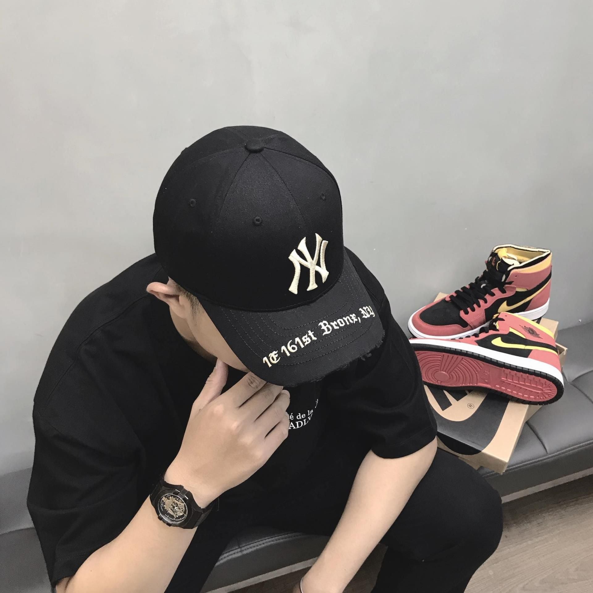  Mũ Nón MLB Gothic Address Structure New York Yankees 3ACPK02N 50BKS 