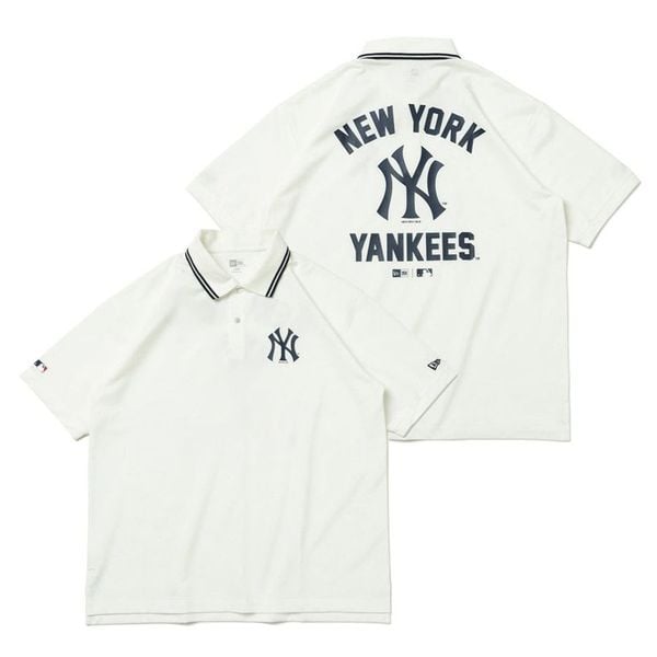  Áo Polo New Era x MLB Apparel New York Yankees 13516807 Màu Trắng  | Fox Sneaker 