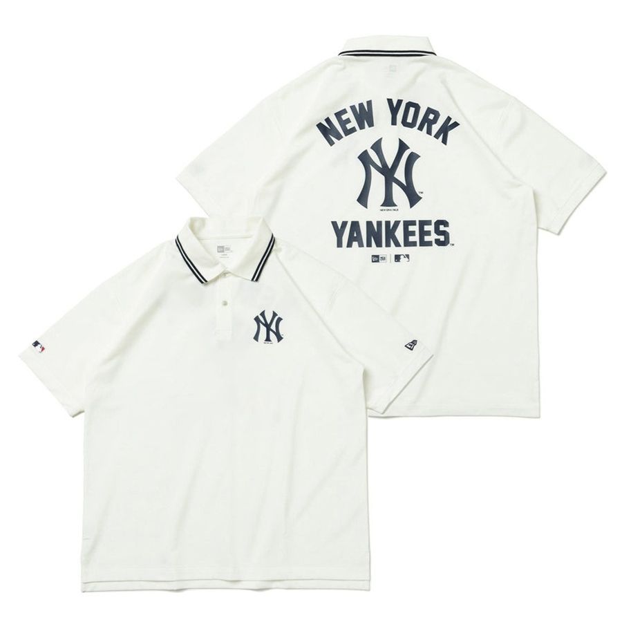  Áo Polo New Era x MLB Apparel New York Yankees 13516807 Màu Trắng  | Fox Sneaker 