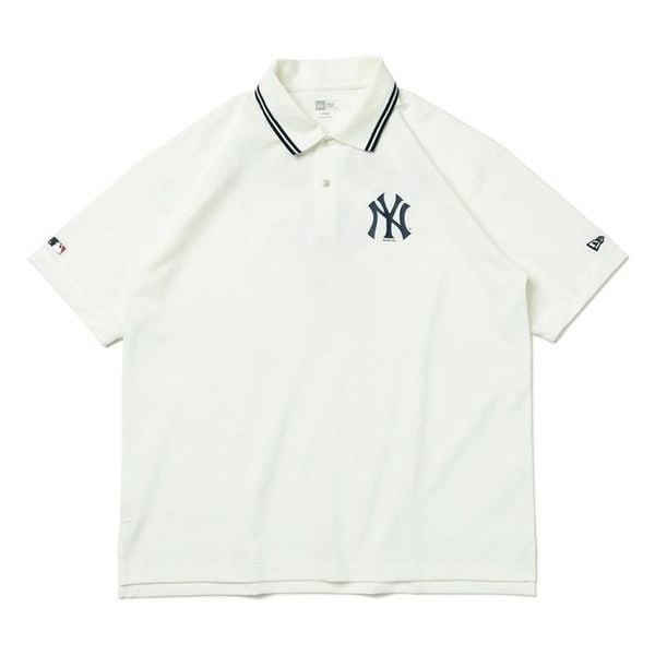  Áo Polo New Era x MLB Apparel New York Yankees 13516807 Màu Trắng  | Fox Sneaker 