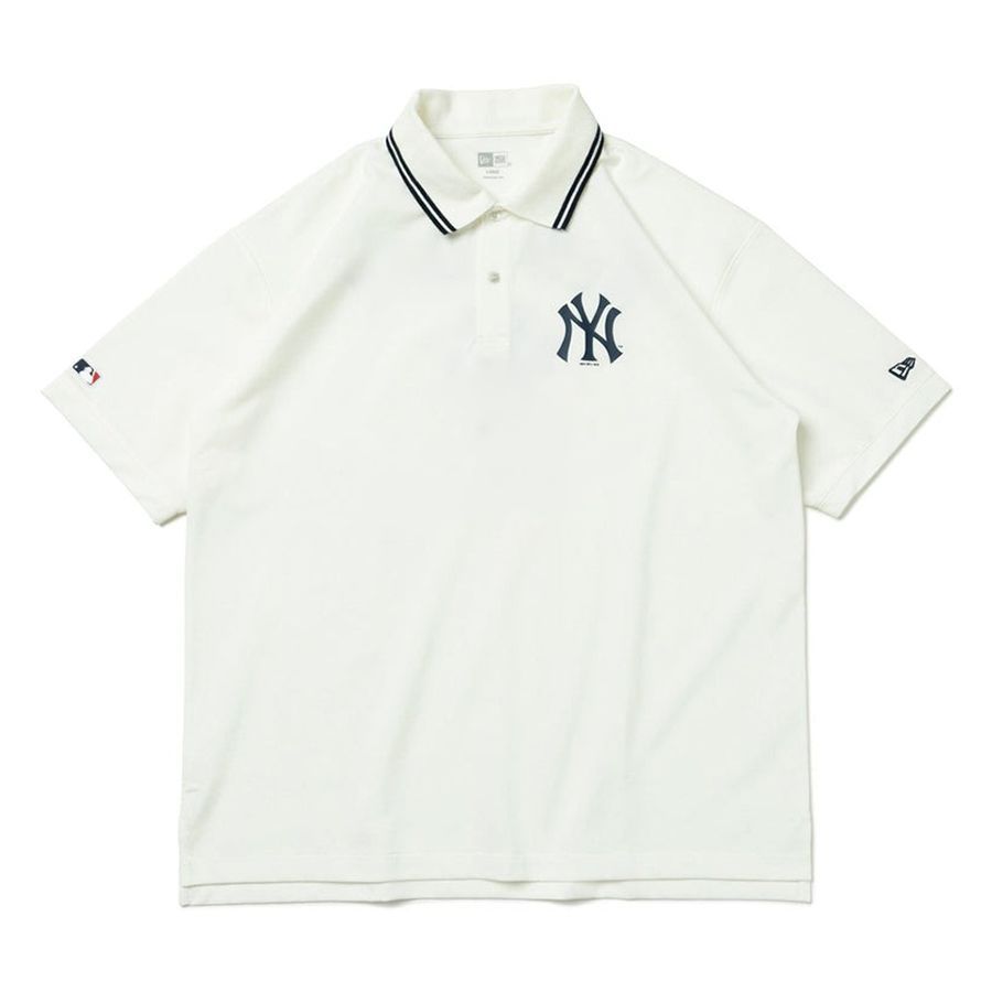  Áo Polo New Era x MLB Apparel New York Yankees 13516807 Màu Trắng  | Fox Sneaker 