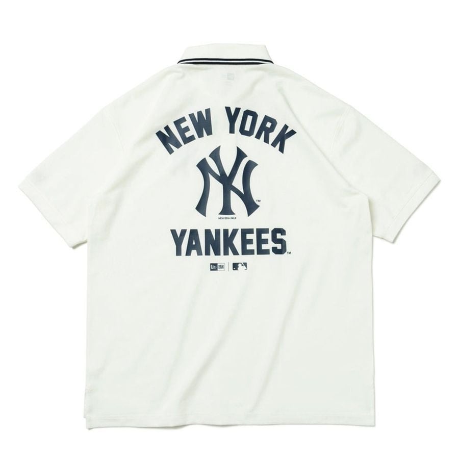  Áo Polo New Era x MLB Apparel New York Yankees 13516807 Màu Trắng  | Fox Sneaker 