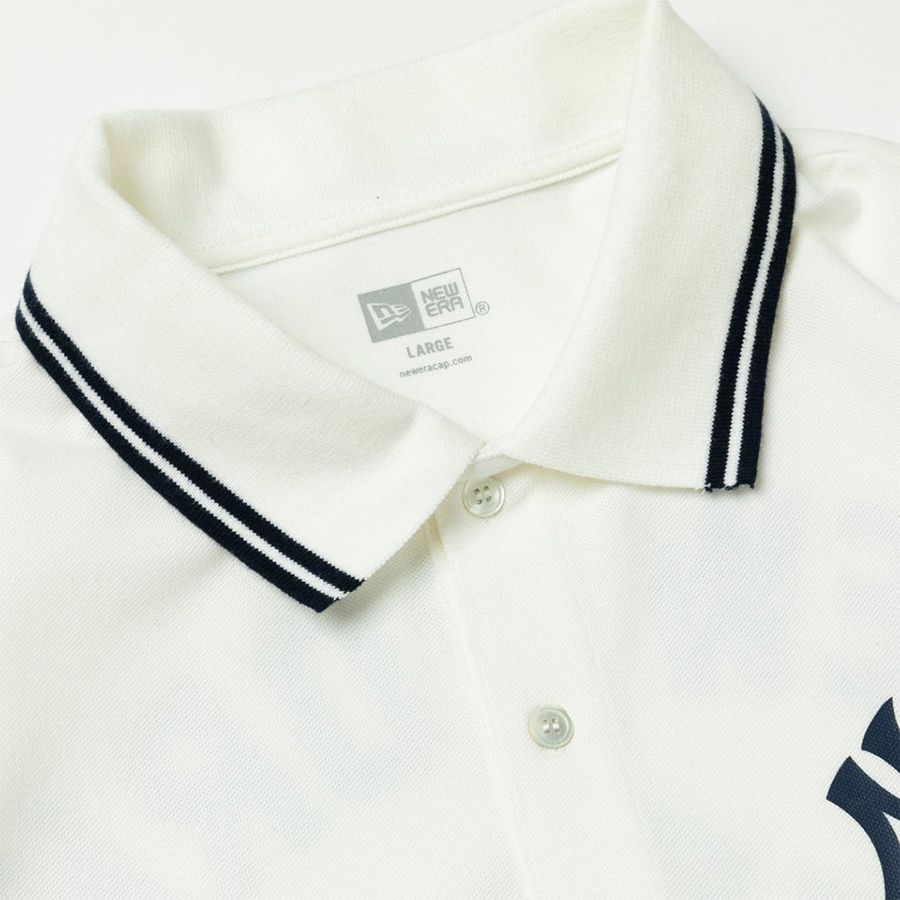  Áo Polo New Era x MLB Apparel New York Yankees 13516807 Màu Trắng  | Fox Sneaker 
