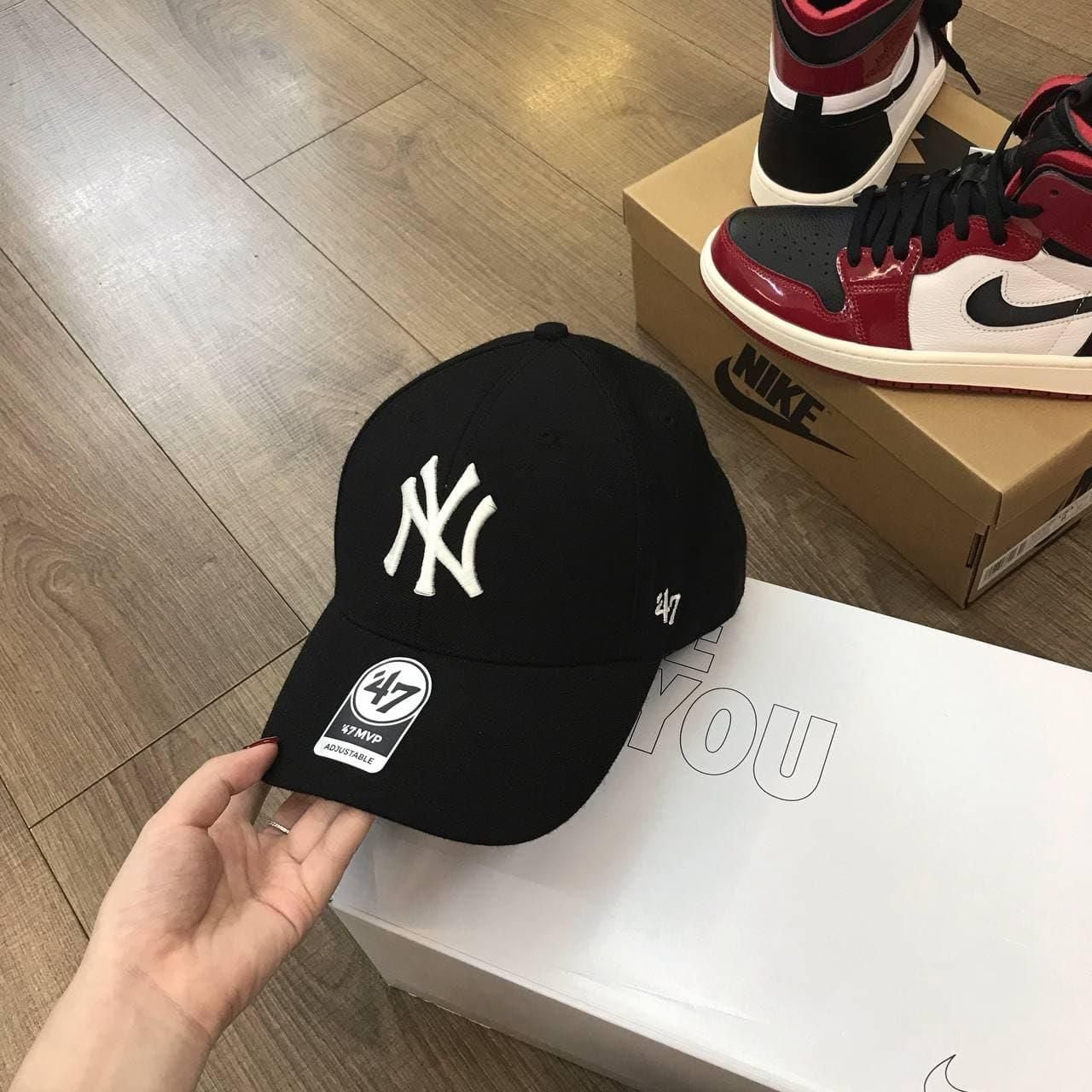  Mũ Nón NY Brand 47 Đen Hàng Chính Hãng 