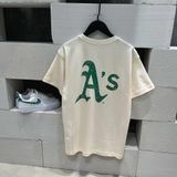  SALE - Áo Thun New Era X MLB Big Paisley Oakland Athletics Ivory 13086596 