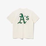  SALE - Áo Thun New Era X MLB Big Paisley Oakland Athletics Ivory 13086596 