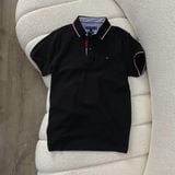  Áo Polo Tommy Hilfiger Premium Pique Slim Fit Black 6800414364 Hàng Chính Hãng 