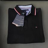  Áo Polo Tommy Hilfiger Premium Pique Slim Fit Black 6800414364 Hàng Chính Hãng 