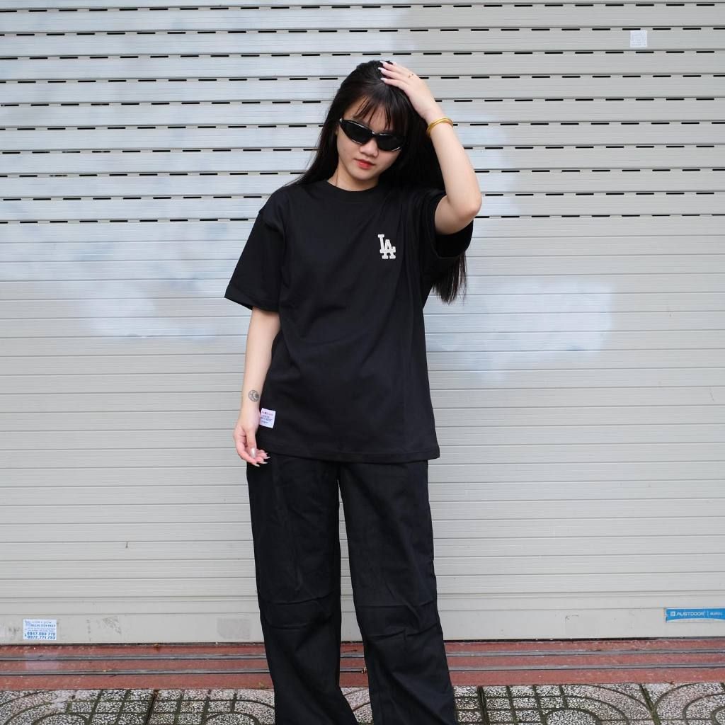  Áo Thun New Era X MLB La Đen Thêu Trơn Hàng Chính Hãng CODE: 13781152 