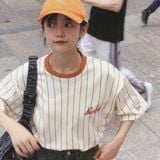  SALE - Áo Thun New Era Sọc Cam | 12845009 Hàng Chính Hãng 