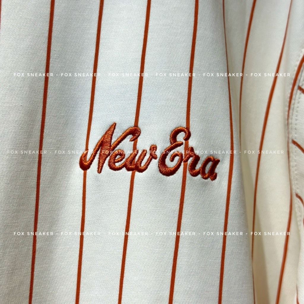  SALE - Áo Thun New Era Sọc Cam | 12845009 Hàng Chính Hãng 