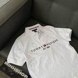  Áo POLO Tommy Regular Fit Bright White  EST 1985 Tommy Hàng Chính Hãng 
