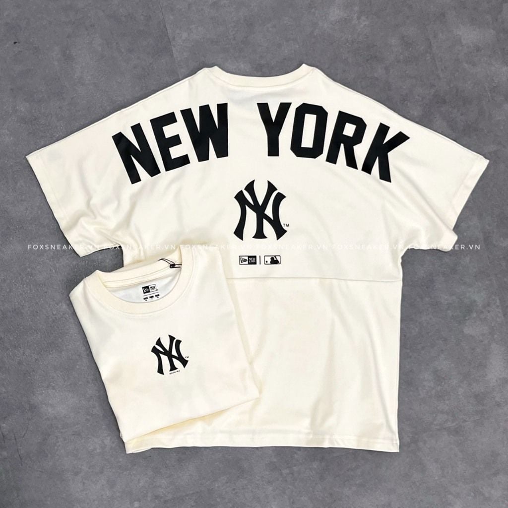  Áo Thun New Era New York Yankees Over Size Kem | 13516729 Hàng Chính Hãng 