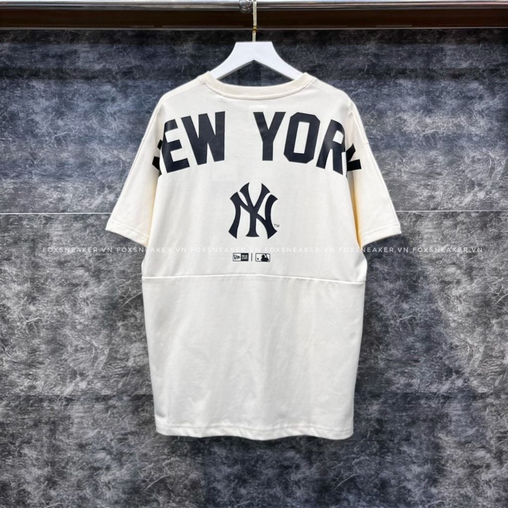  Áo Thun New Era New York Yankees Over Size Kem | 13516729 Hàng Chính Hãng 