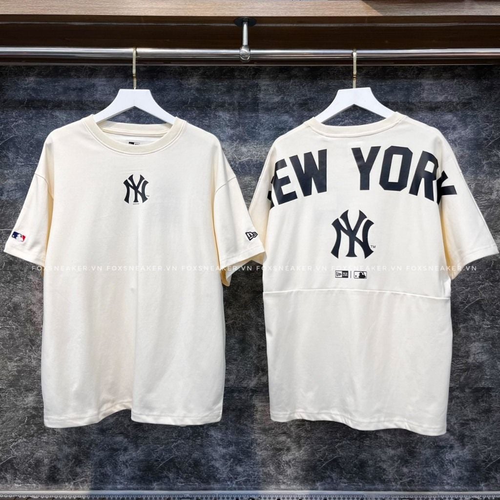  Áo Thun New Era New York Yankees Over Size Kem | 13516729 Hàng Chính Hãng 