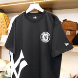  SALE - Áo Thun New Era Ny Đen Logo Half Đen | 13215191 Hàng Chính Hãng 