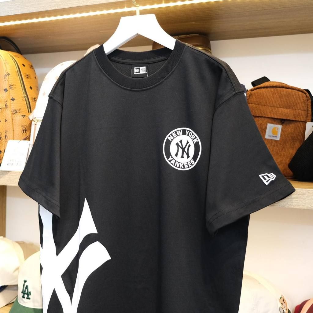  SALE - Áo Thun New Era Ny Đen Logo Half Đen | 13215191 Hàng Chính Hãng 