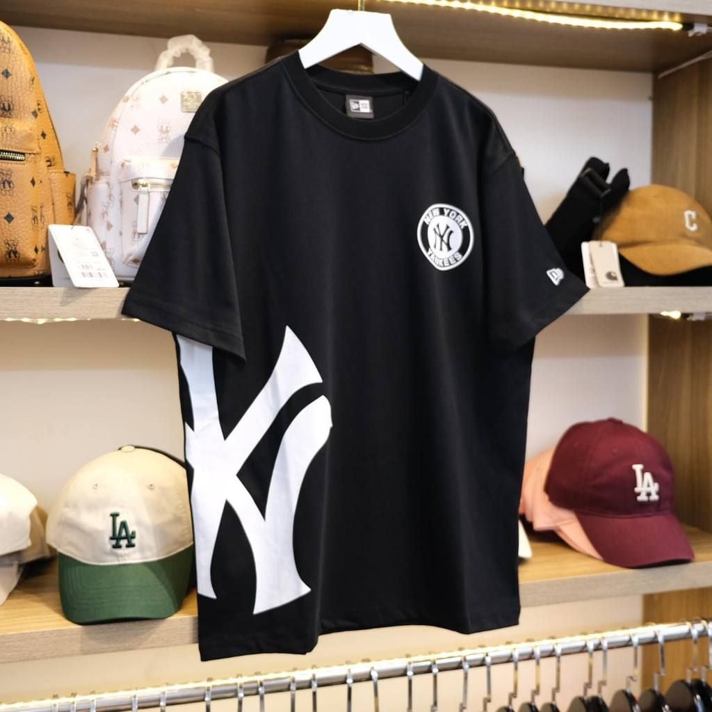  SALE - Áo Thun New Era Ny Đen Logo Half Đen | 13215191 Hàng Chính Hãng 