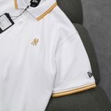 Áo Polo New Era Ny Trắng Viền Vàng | 12306849 Hàng Chính Hãng 