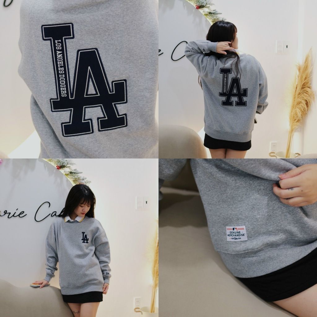  Sweater New Era La Xám | 13781156 Hàng Chính Hãng 