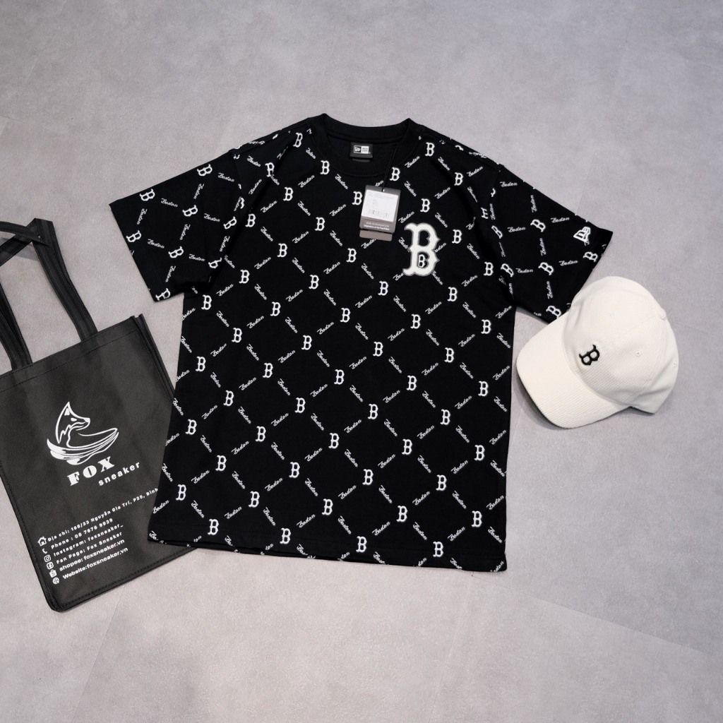  SALE - Áo Thun New Era B Mono Đen | 13573979 Hàng Chính Hãng 