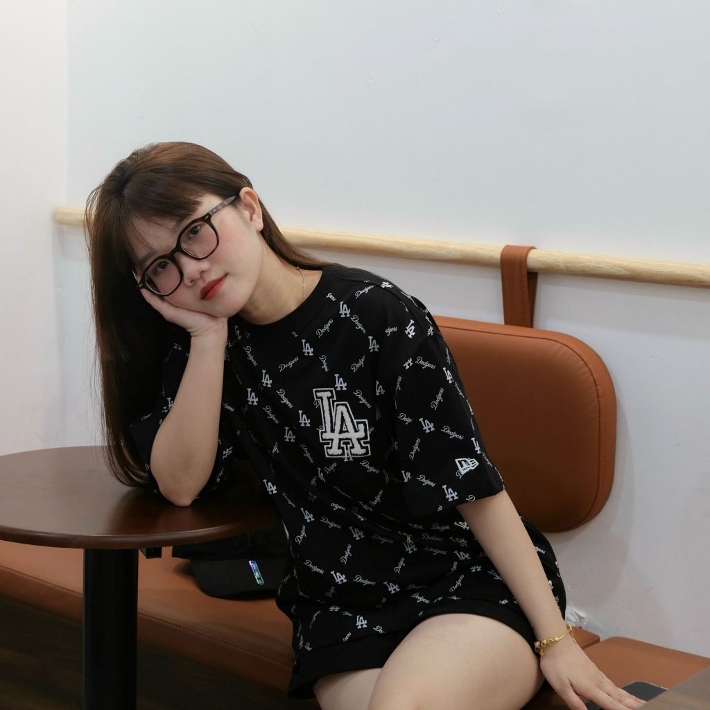  SALE - Áo Thun New Era La Mono Đen | 13573976 Hàng Chính Hãng 