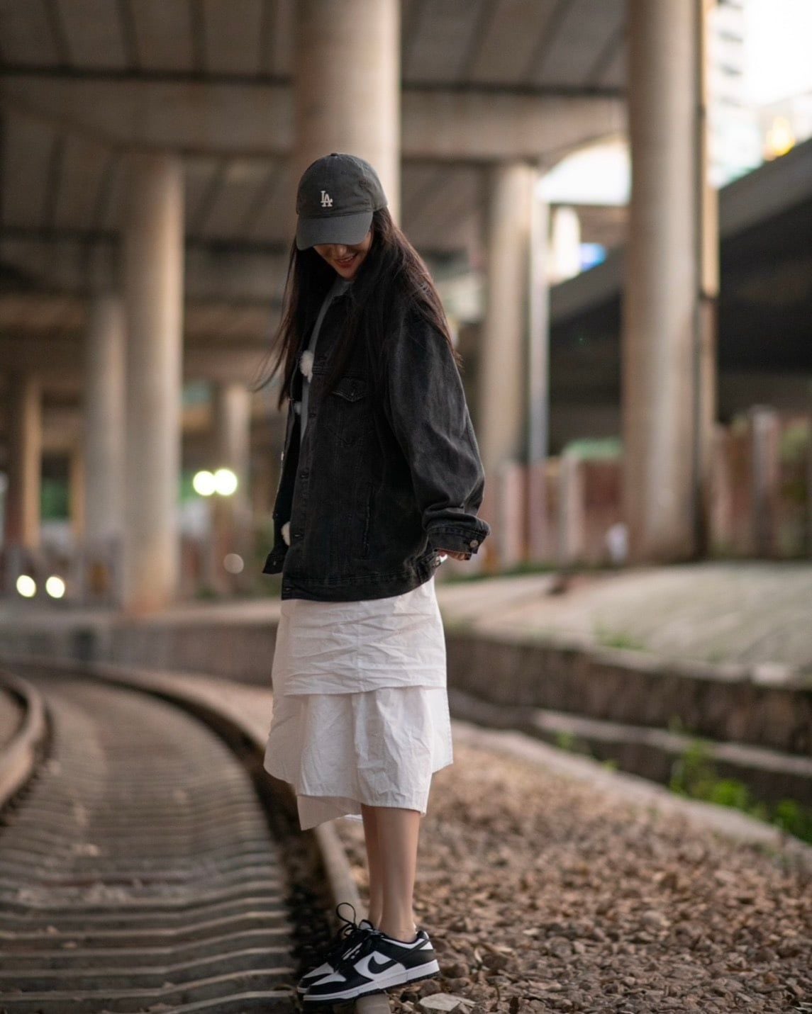  Nón MLB Logo La Màu Xám Logo Nhỏ | 3ACP7701N-07CGS Hàng Chính Hãng 