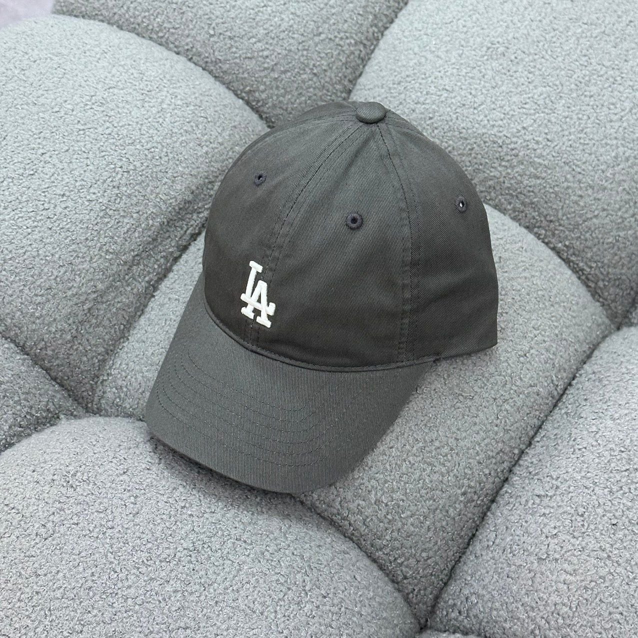  Nón MLB Logo La Màu Xám Logo Nhỏ | 3ACP7701N-07CGS Hàng Chính Hãng 