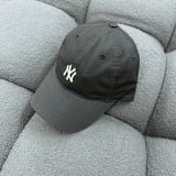  Nón MLB Màu Xám Logo Ny Nhỏ | 3ACP7701N-50CGS Hàng Chính Hãng 