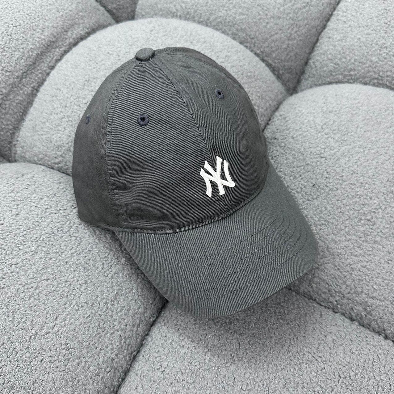  Nón MLB Màu Xám Logo Ny Nhỏ | 3ACP7701N-50CGS Hàng Chính Hãng 
