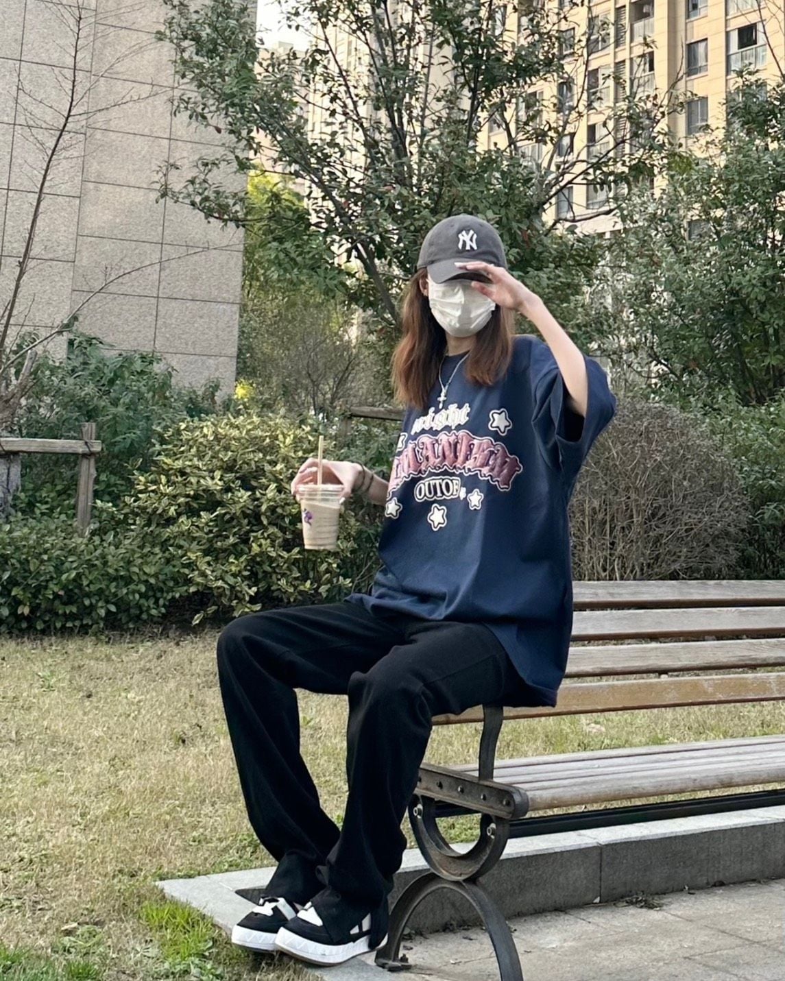  Nón MLB Màu Xám Logo Ny Nhỏ | 3ACP7701N-50CGS Hàng Chính Hãng 