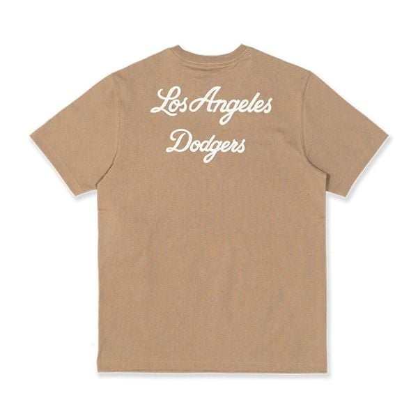  Áo Thun New Era x MLB LA Chain Stitch Khaki 13334739 Hàng Chính Hãng 