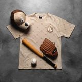  SALE - Áo Thun New Era Monogram New York Yankees Nâu 19500182 