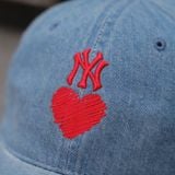  Mũ Nón MLB Denim Ny Logo Tim Hàng Chính Hãng 