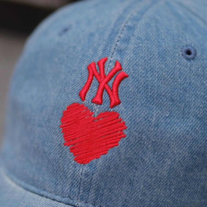  Mũ Nón MLB Denim Ny Logo Tim Hàng Chính Hãng 