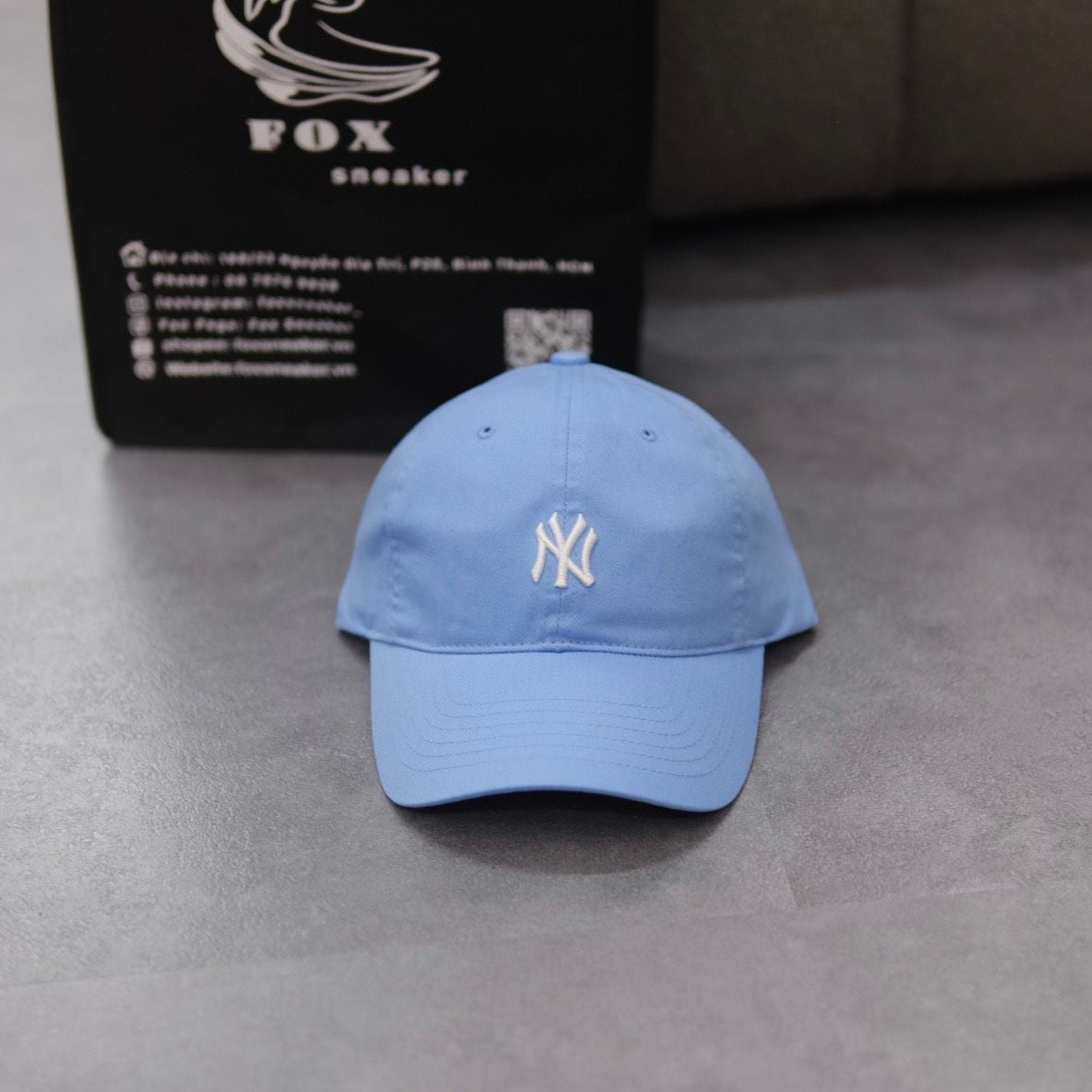  Mũ Nón MLB Ny Màu Xanh Dương Nhạt Hàng Chính Hãng 